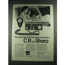 1976 Sharp CB-800 CB Radio Ad - Lean, Clean and Mean