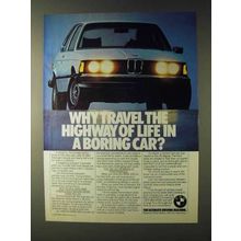 1979 BMW 320i Car Ad - Why Travel in a Boring Car