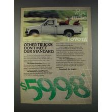 1982 Toyota Standard Truck Ad - Don't Meet