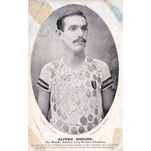 Alfred Shrub Long Distance Runner Athletics Champion Old Postcard