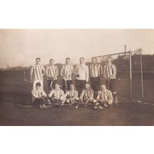 Brunswick First XI Hockey Team 1911 Antique Postcard