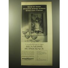 1959 Hennessy Cognac Ad - Send for these attractive brandy snifters