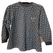 Kidokay Girls Warm Cotton Mix Grey Printed tunic Top Age 5-6