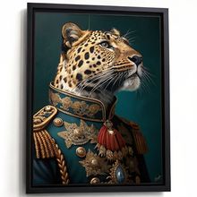 Leopard General Art Print Vintage Leopard Portrait Animal Wall Art Poster Print