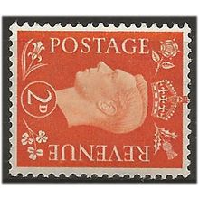 1937 SG465a 2d Orange Wmk Sideways Mounted Mint ..
