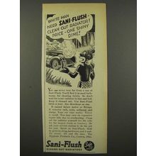 1940 Sani-Flush Cleaner Ad - White Man Need