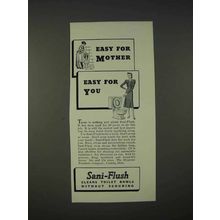 1940 Sani-Flush Toilet Cleaner Ad - Easy for You