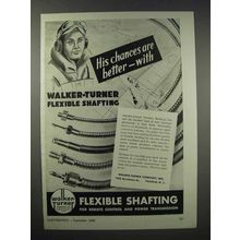 1943 Walker-Turner Flexible Shafting Ad - His Chances