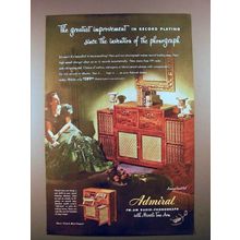 1947 Admiral FM-AM Radio-Phonograph Ad!