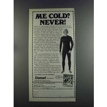 1982 Damart Underwear Ad - Me, Cold? Never!