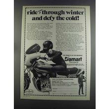 1982 Damart Underwear Ad - Ride Even Through Winter