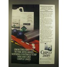 1988 Rhone-Poulenc Chipco 26019 Fungicide Ad - From the First Tee
