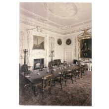 THE DINING ROOM, NOSTELL PRIORY, WAKEFIELD, YORKSHIRE vintage .unused postcard =