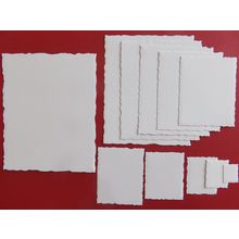 Set of 11 Tattered Lace Die Cuts Torn Edge Rectangles