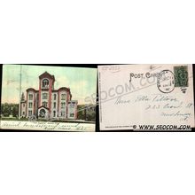 CT Norwich Postcard Free Academy Undivided Back ct_box4~2352