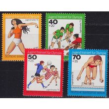 GERMANY BERLIN [1976] MiNr 0517-20 ( **/mnh ) Sport