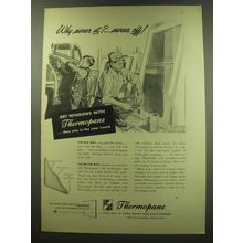 1949 Libbey-Owens-Ford Thermopane Windows Ad - Why swear at? .. swear off!