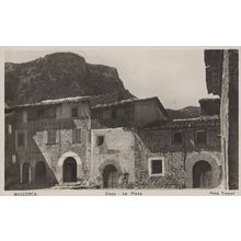 Deya La Plaza Mallorca Spain Real Photo Postcard