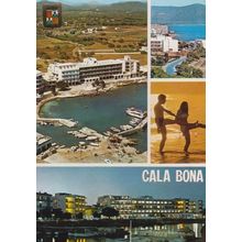 Mallorca Cala Bona by Night Postcard