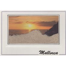 Mallorca Golden Sunset Amazing Spanish Real Moving Sand Postcard
