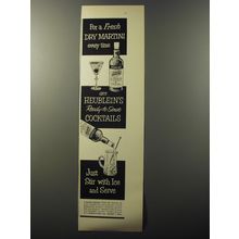 1953 Heublein's Ready-to-Serve Cocktails Ad - For a Fresh dry martini every time