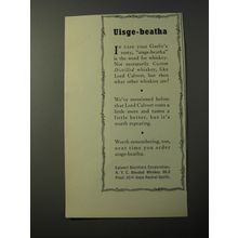 1953 Lord Calvert Whiskey Ad - Uisge-betha