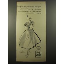 1954 Henri Bendel Princess Dress Ad - Young-Timers enlarge on the subject