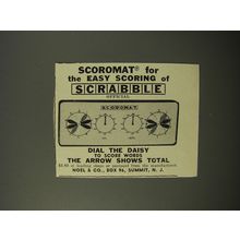 1954 Noel & Co. Scoromat for Scrabble Advertisement - for the easy scoring