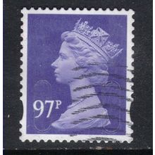 GB 2014 QE2 97p Bluish Violet security Machin ( M14L ) SG U2932 ( R662 )