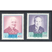 San Marino 90th Anniversary of Intl Olympic Committee 2v 1984 MNH SG#1222-1223