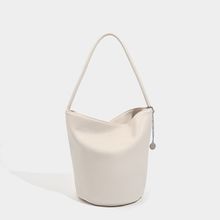 Ladies' Bucket Bag SWhoulder Bag Handbag White