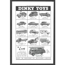 DINKY TOYS by MECCANO Jeep Fire Engine Hillman :- Original Vintage 1954 Advert