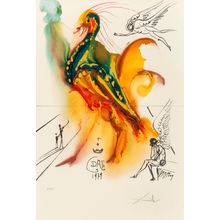 Salvador Dalí (1904-1989). Le grand pavon, 1996 Poster Canvas Movie Film Print A