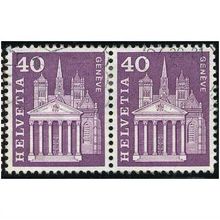 1960 Michel 703y - fine used (o) - pair - phosphor