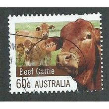 AUS 2012 60c 'FARMING -CATTLE '(PERF 14.5 X 14) FINE USED (EBID36-366)