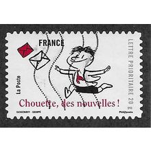 FRA 2009 (56c)(S/A) 'SOURIRES - CHOUETTE, DES NOUVELLES.' FINE USED (EBID55-196)