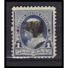 Used 219 1c Benjamin Franklin Barely Clears RA0664