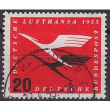 GERMANY BUND [1955] MiNr 0208 ( O/used ) Flugzeuge