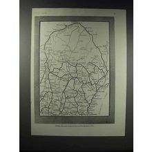1918 Road Map of Maine - Principal Motor Routes