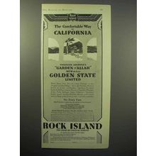 1930 Rock Island Railroad Ad - Comfortable California