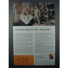 1956 Metropolitan Life Insurance Ad - Winter Health