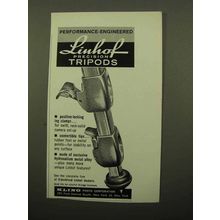 1962 Linhof Tripods Ad - Performance-Engineered
