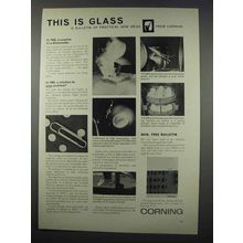 1962 Corning Glass Works Ad - This is Glass