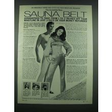 1970 Sauna Belt Ad - Rapid and Effective Waistline Reducer