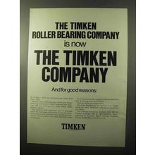 1970 Timken Bearings and Steel Ad - Good Reasons