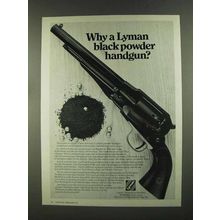 1972 Lyman Black Powder Handgun Ad - Why?