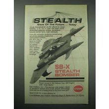 1987 Cox SB-X Stealth Bomber Model Aircraft Ad