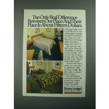 1987 Econo Lodge Ad - The Only Real Difference Between