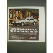 1989 Volvo Car Ad - Just picking up your Volvo can be an exhilarating trip