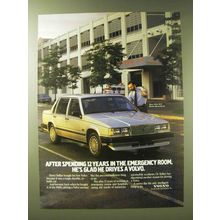 1989 Volvo Cars Ad - After spending 12 years in the emergency room